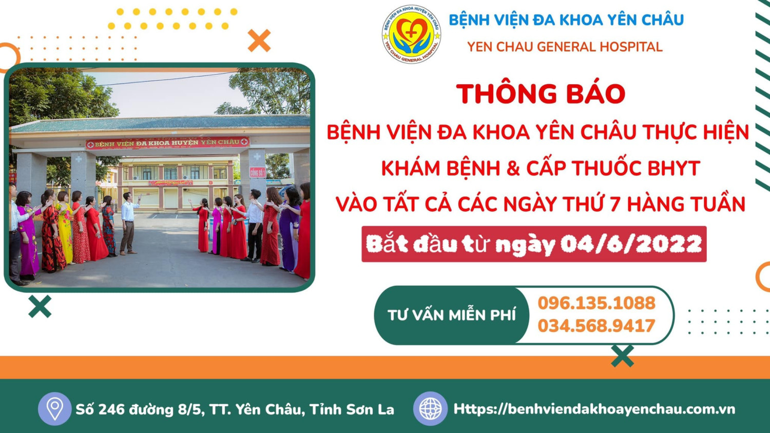 Thông báo của bệnh viện đa khoa Yên Châu
